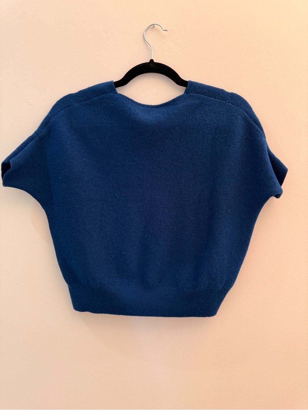 The Reset Navy V-Neck Short-Sleeve Sweater - Picture 3 of 5